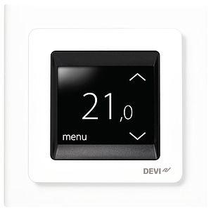 Терморегулятор DEVIreg Touch с комбинацией датчиков 16А бел. DEVI 140F1064 Терморегулятор DEVIreg Touch с комбинацией датчиков 16А бел. DEVI 140F1064