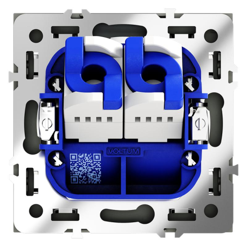Розетка компьютерная 2-м СП S70 RJ45 + RJ45 кат.6 механизм титан Voltum VLS060206 фото 4