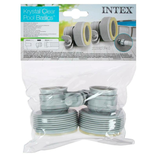 Комплект переходников В для шлангов d32мм на d38мм (29061) (уп.2шт) INTEX 6941057420677 фото 4 Комплект переходников В для шлангов d32мм на d38мм (29061) (уп.2шт) INTEX 6941057420677 фото 4