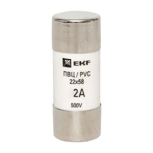 Вставка плавкая цилиндрическая ПВЦ 22х58 2А EKF pvc-22x58-2 фото 2 Вставка плавкая цилиндрическая ПВЦ 22х58 2А EKF pvc-22x58-2 фото 2