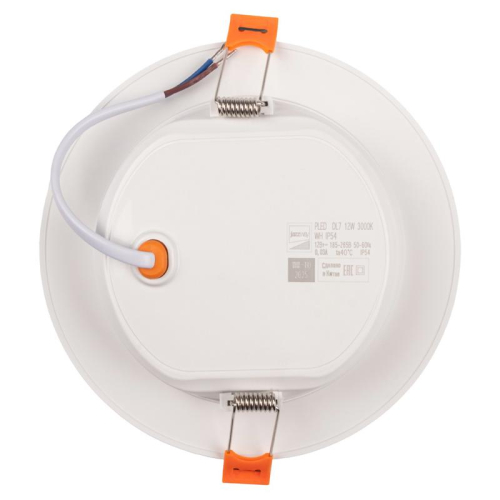 Светильник светодиодный PLED DL7 12Вт 3000К IP54 1020лм WH встраив. бел. Pro JazzWay 5069060 фото 3