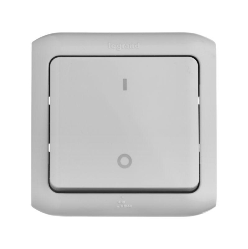 Выключатель 1-кл. 2п ОП Quteo 10А IP44 250В 10AX сер. Leg 782339 фото 4
