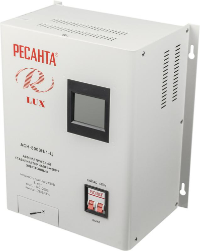 Стабилизатор напряжения АСН-8000Н/1-Ц 1ф 8кВт IP20 релейный Ресанта 63/6/17 фото 5