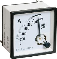 Амперметр Э47 72х72мм 300/5А кл. точн. 1.5 IEK IPA10-6-0300-E