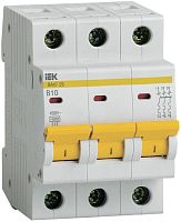 Выключатель автоматический модульный 3п B 10А 4.5кА ВА47-29 IEK MVA20-3-010-B