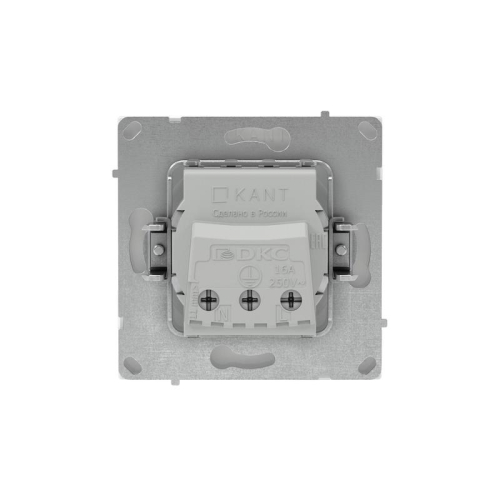 Розетка силовая KANT 2P+E без шторки бел. магнолия DKC 7000033 фото 3