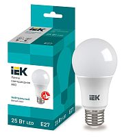 Лампа светодиодная A80 шар 25Вт 230В 4000К E27 IEK LLE-A80-25-230-40-E27