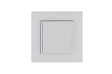Розетка 1-м с крышкой Karea RIZZ с заземл. бел. Makel 88001029