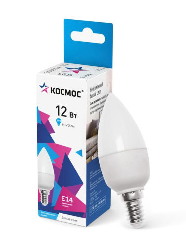 Лампа светодиодная CN 12Вт 4500К E14 1070лм 174-265В КОСМОС LkecLED12wCNE1445