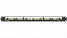 Патч-панель 19дюйм 1UCAT5E 24 модуля RJ45 неэкранированная DKC RN5PPU24