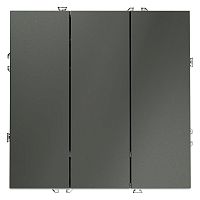 Выключатель 3-кл. СП S70 10А механизм титан Voltum VLS030106