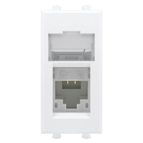 Розетка компьютерная 1мод. кат.5e RJ-45 Avanti "Белое облако" модульная DKC 4400461 фото 2