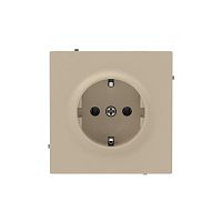 Розетка силовая KANT 2P+E защ. шторки ванильн. марципан DKC 7015033