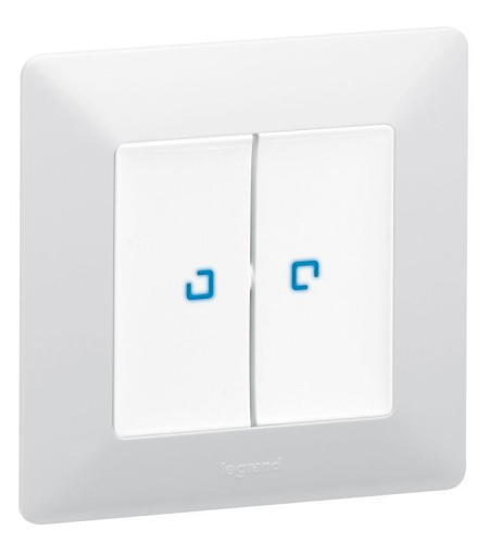 Механизм выключателя 2-кл. СП Valena Life 10А IP20 250В 10AX с подсветкой с лиц. панелью бел. Leg 752428 фото 4