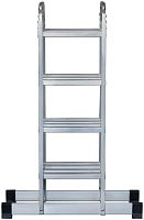 Лестница-трансформер четырехсекционная 4х4 13.2кг алюм. FIT 65450