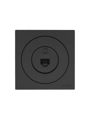 Розетка компьютерная СП OSEN RJ45 кат.6 механизм черн. бархат LEZARD 743-4288-140 фото 3
