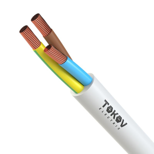 Провод TOKOV ELECTRIC ПВС 3х1(2х1+1х1) 380В Б (бухта) (м) 1945488 Провод TOKOV ELECTRIC ПВС 3х1(2х1+1х1) 380В Б (бухта) (м) 1945488