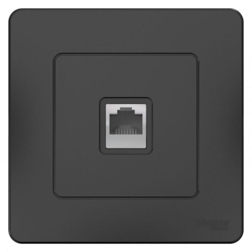Розетка компьютерная 1-м СП Blanca RJ45 кат.5E антрацит SE BLNIS045006 фото 2 Розетка компьютерная 1-м СП Blanca RJ45 кат.5E антрацит SE BLNIS045006 фото 2