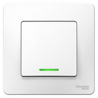Переключатель проходной 1-кл. СП Blanca 10А IP20 (сх. 6) 250В с подсветкой бел. SchE BLNVS010611