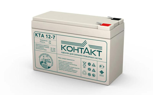 Аккумулятор ОПС 12В 7А.ч КТА 12-7 Контакт