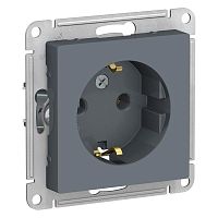 Механизм розетки 1-м СП AtlasDesign 16А с заземл. грифель SchE ATN000743