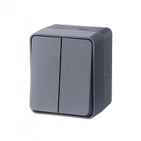Выключатель 2-кл. ОП AtlasDesign Profi54 10 АХ антрацит SchE ATN544051