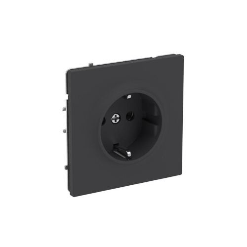 Розетка силовая KANT 2P+E без шторки черн. уголь DKC 7012033 фото 2