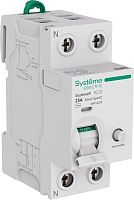Выключатель дифференциального тока 2п 25А 30мА тип AC Systeme9 230В SE S9R12225
