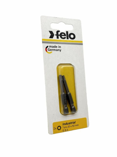 Бита Е6.3 TX20х50 Industrial (блист.2шт) FELO 03620536 фото 2 Бита Е6.3 TX20х50 Industrial (блист.2шт) FELO 03620536 фото 2