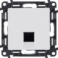 Механизм розетки комп. 1-м Valena Life RJ45 CAT.5E UTP с лицевой панелью бел. Leg 753440
