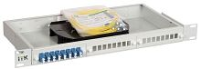 Кросс укомплектованный 1U LC (duplex) 16 портов (OS2) ITK FOBX24-1U-16LCUD09