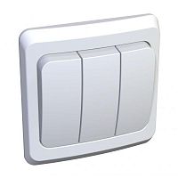 Выключатель 3-кл. СП Этюд 10А IP20 бел. SchE BC10-003B