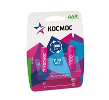 Аккумулятор R03 NI-MH 1100мА.ч (блист.2шт) Космос KOCR03NIMH(1100MAH)