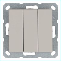 Выключатель 3-кл. 10А IP20 механизм тауп Jasmart G3031T