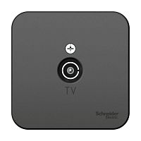 Коннектор TV ОП BLANCA изол. пласт. антрацит SchE BLNTA000016