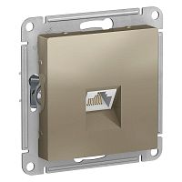Механизм розетки компьютерной AtlasDesign RJ45 шампань SchE ATN000583