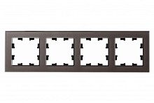 Рамка 4-м AtlasDesign Nature стекло мокко SchE ATN320604
