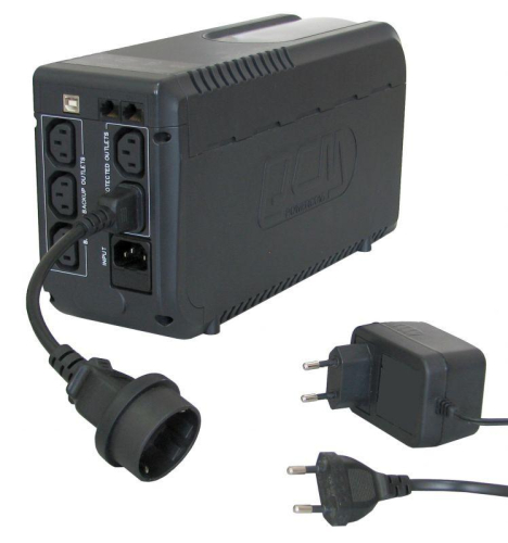 Кабель SCUT IEC-320 C14 to Socket Type-F 250В 10А POWERCOM 504291 фото 2