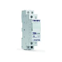 Контактор модульный 18мм 20А 230В АС 2НО PRIZMA TOKOV ELECTRIC TKE-PZ-MC-1-20-230-20