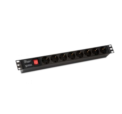 Блок розеток SHE19-8SH-S-IEC 19дюйм 250В 1U 10А 8 розеток Schuko с выкл. алюм. корпус разъем IEC 60320 C14 Hyperline 255002 Блок розеток SHE19-8SH-S-IEC 19дюйм 250В 1U 10А 8 розеток Schuko с выкл. алюм. корпус разъем IEC 60320 C14 Hyperline 255002