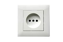 Розетка 1-м Karea RIZZ без заземл. керамика бел. Makel 88001002