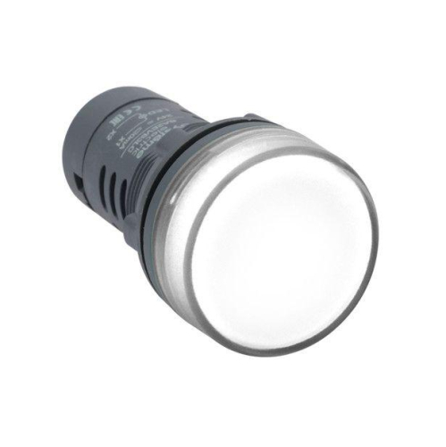 Лампа сигнальная монобл. SB7 22мм LED 230В AC бел. SE SB7EV07MP