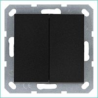 Переключатель проходной 2-кл. 10А IP20 механизм антрацит Jasmart G3022B