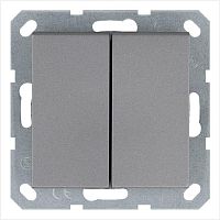 Переключатель перекрестный 2-кл. 10А IP20 механизм алюм. Jasmart G3014S