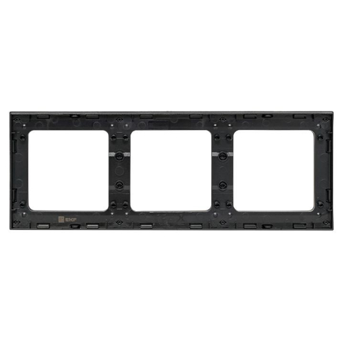 Рамка 3-м Стокгольм черн. PROxima EKF EAM-G-302-30 фото 2