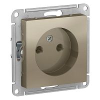 Механизм розетки 1-м СП AtlasDesign 16А без заземл. шампань SchE ATN000541