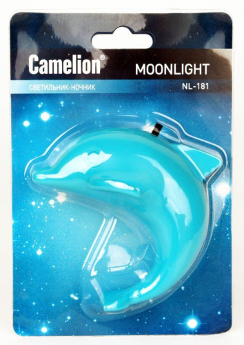 Светильник светодиодный NL-181 "Дельфин" ночник с выкл. 220В Camelion 12537 фото 2