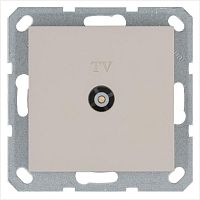 Розетка телевизионная оконечная TV Ф9.5мм механизм тауп Jasmart G6001T