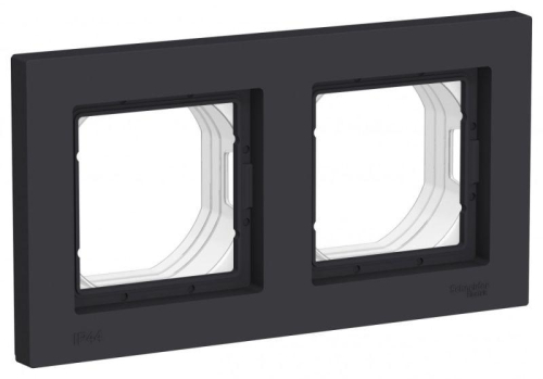 Рамка 2-м AtlasDesign Aqua IP44 карбон SchE ATN441002 Рамка 2-м AtlasDesign Aqua IP44 карбон SchE ATN441002