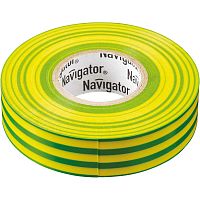Изолента ПВХ 15мм (рул.20м) жел/зел. NIT-B15-20/YG Navigator 71108